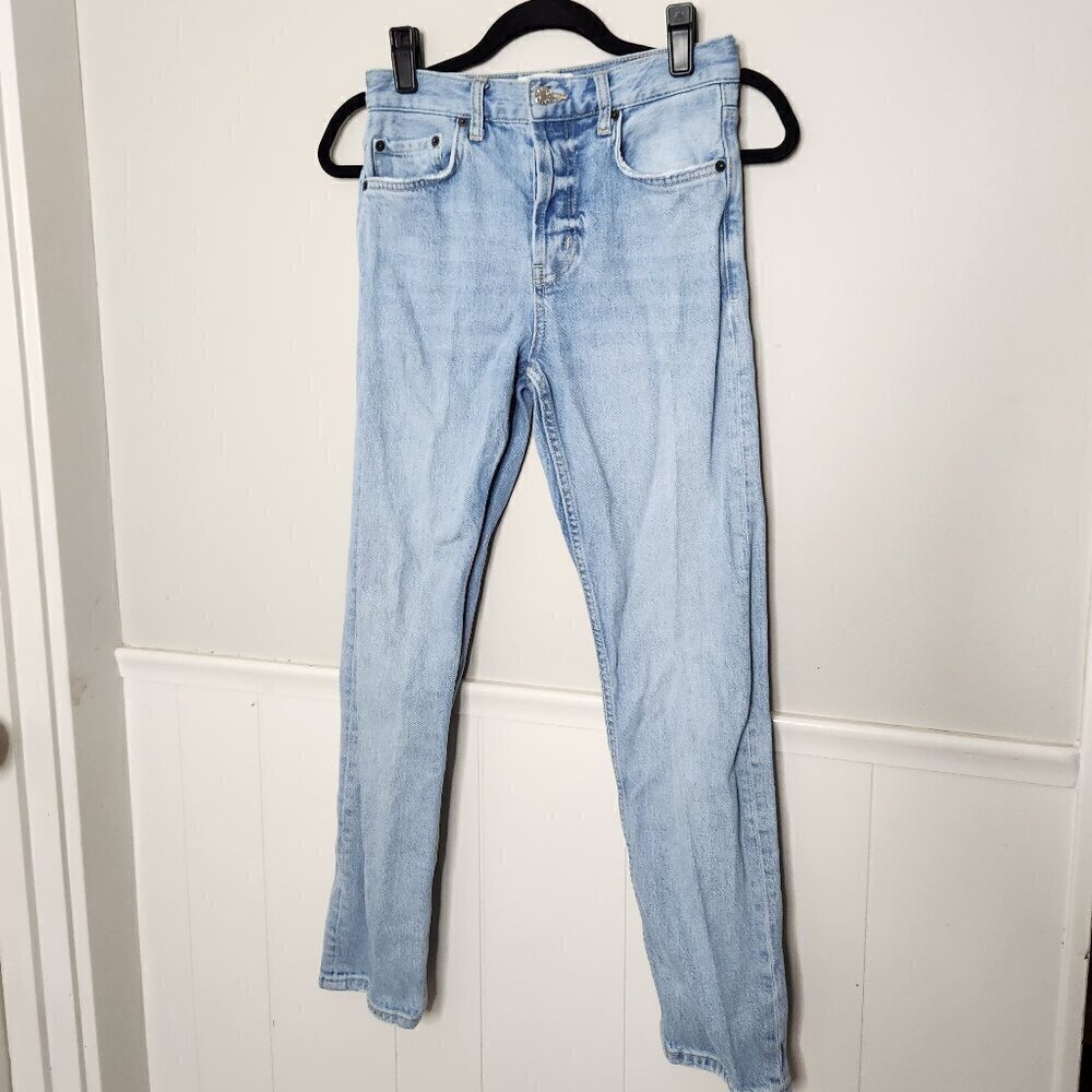 RAILS The Melrose High Waist Slim Straight Leg Ankle Jeans